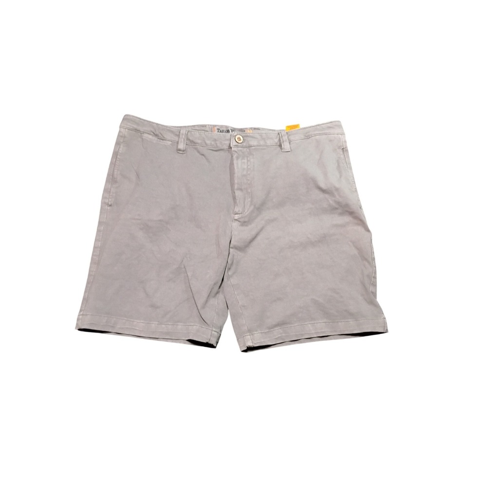 Tailor Vintage Mens Grey Connecticut Originals Stretch Chino Shorts Size 38
